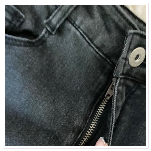 Ikks Flare Jeans Black Wash Size 24 - Picture 4 of 8